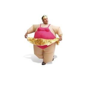 costume tutu rose gonflable