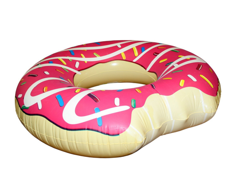 Flotteur de piscine en forme de donut pour enfants et adultes, tubes de