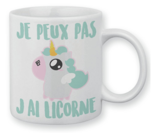 mug licorne